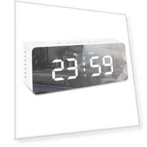 Умный будильник с изогнутым экраном — Будильники и часы, Daily necessities-V