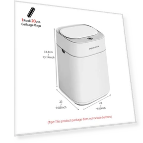 Умный мусорный бак для ванной комнаты — Кухонные урны, Simple and warm