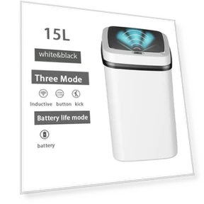 Умный мусорный бак с автоматической крышкой — Кухонные урны, Simple and warm