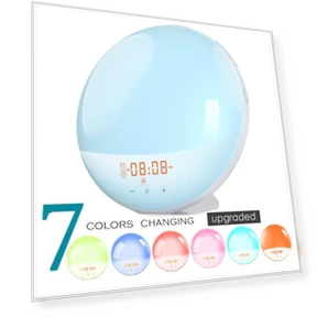Световой будильник с 7 цветами — Будильники и часы, Daily necessities-V