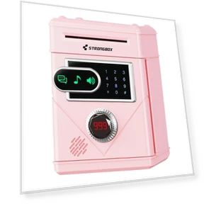 Сенсорный парольный сейф-копилка: Банкомат для внесения и снятия наличных с прилавком — Копилки и сейфы, Super Go