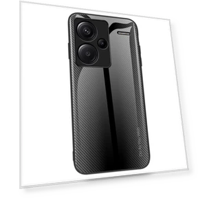 Чехол с закаленным стеклом и TPU покрытием, текстура карбона — Аксессуары для телефонов, Smartwatch 2025