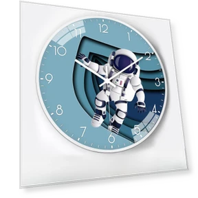 Креативные космические автоматические часы-радио с таймером — Часы, Window glass film