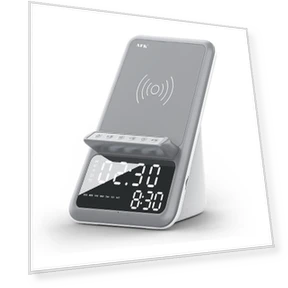 Цифровой будильник с беспроводной зарядкой и Bluetooth-динамиком — Будильники, Darling Child Boutique