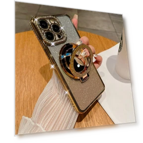 Магнитный чехол с подставкой и акриловым зеркалом — Аксессуары для телефонов, Smartwatch 2025