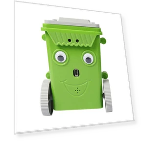 Имитация мусорного ведра, пылесос, умное объезжание препятствий, электрическая мультяшная игрушка-робот, мини-настольный... — Миниатюры, zhontianqi