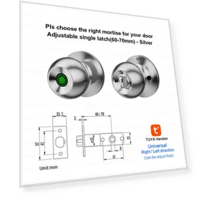 Многофункциональный умный замок 3-в-1 — Замки и петли, Crown Global