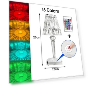 Перезаряжаемая хрустальная настольная лампа с сенсорным управлением — Настольные лампы, Fantastic House