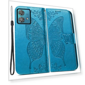 Чехол-кошелек с принтом бабочки и отделениями для карт — Базовые чехлы, Smartwatch 2025