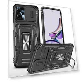 Чехол Armor Series с металлической подставкой и слайдером для объектива — Базовые чехлы, Smartwatch 2025