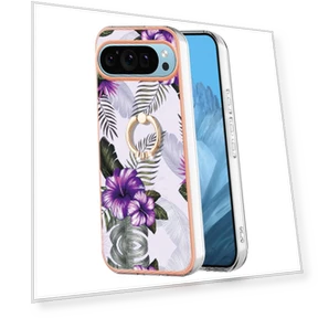 Чехол с кольцом-подставкой и мраморным узором — Аксессуары для телефонов, Smartwatch 2025