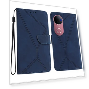 Чехол Кожаный с тиснением в виде линий прикосновения — Чехлы-книжки, Smartwatch 2025