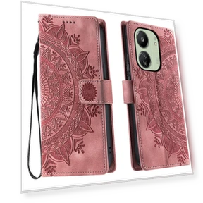 Чехол для Xiaomi Redmi 13C 5G/4G с тисненым тотемом — Чехлы-книжки, Smartwatch 2025