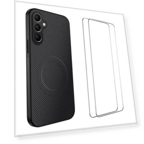 Магнитный чехол с углеродным волокном и защитными пленками — Аксессуары для телефонов, WANLONFENG