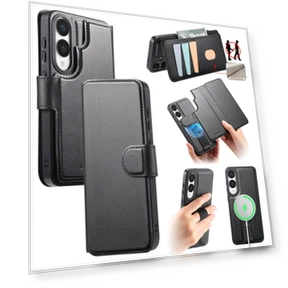 Магнитный чехол для Samsung Galaxy S25 Edge — Чехлы-книжки, CASENEO