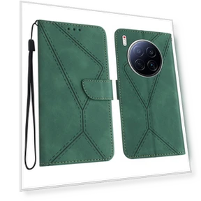 Чехол с сенсорными линиями и тиснением из искусственной кожи — Чехлы-книжки, Smartwatch 2025