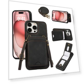 Чехол с держателем для карт и подставкой — Аксессуары для телефонов, Smartwatch 2025