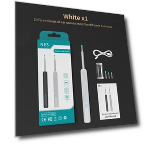 Очиститель для ушей с камерой и светодиодной подсветкой — Шприцы для ушей, Men Women Necklaces Supermarket