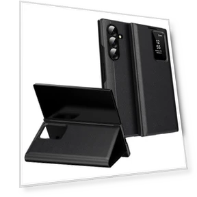 Чехол с держателем для карт и окном Smart View — Аксессуары для телефонов, Smartwatch 2025