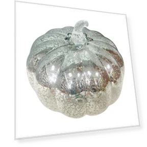 Стеклянный светильник-тыква со светодиодами и умным таймером — Садовые факелы, Blackcurrant