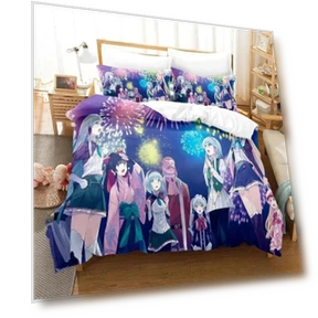 Печатный комплект постельного белья с изображением из аниме — Детское постельное белье, Binchi Fitness