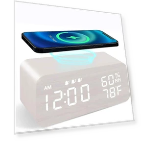 Умный деревянный будильник — Часы, Fashionable bags