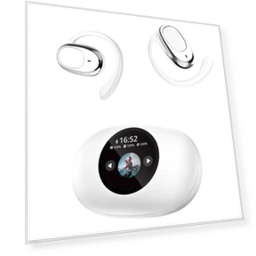 Bluetooth-наушники с сенсорным цветным экраном — Накладные наушники, Junmaocun