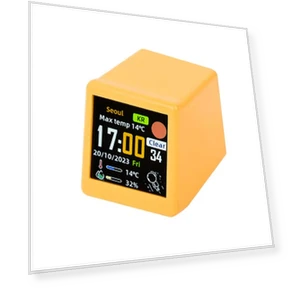 Умная WiFi метеостанция с часами — Часы с функцией мониторинга погоды, DC-HOME Textile