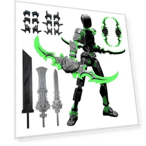 3D-печатная фигурка робота с аксессуарами — Куклы и фигурки, ophiuchus