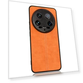 Чехол для телефона с текстурой коровьей кожи и строчкой — Бамперы, Smartwatch 2025