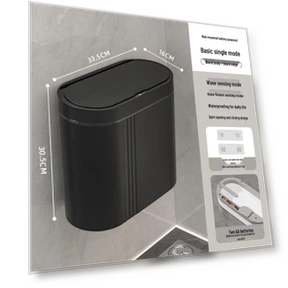 Умное настенное автоматическое мусорное ведро с откидной крышкой — Кухонные урны, Value Vault