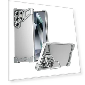 Чехол-бампер с подставкой для объектива и металлическими углами — Бамперы, Smartwatch 2025