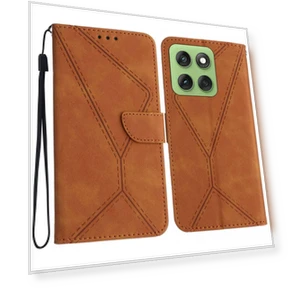 Чехол с сенсорными линиями и откидной крышкой из искусственной кожи — Базовые чехлы, Smartwatch 2025