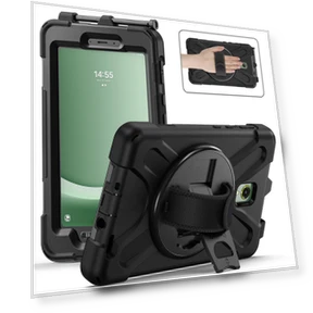 Чехол с поворотной подставкой и силиконовым ремешком для руки — Клавиатурные чехлы, Smartwatch 2025