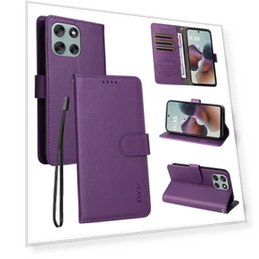 Кожаный чехол-кошелек с ремешком и подставкой — Чехлы-книжки, Smartwatch 2025