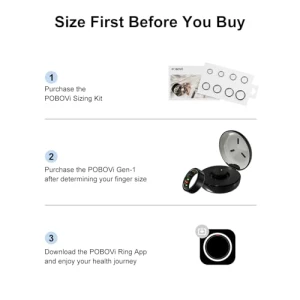 Умное кольцо для отслеживания сна, фитнеса, стресса и сердечного ритма — Умные кольца, POBOVi