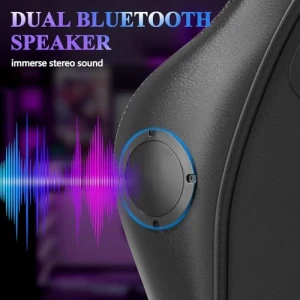 Массажное игровое кресло с подставкой для ног и поясничной поддержкой — Эргономичные кресла, Mr IRONSTONE