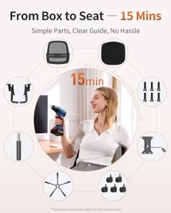 Эргономичное офисное кресло с сетчатой спинкой — Эргономичные кресла, LukkDys