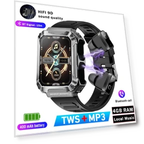 Умные часы 3 в 1 — Браслеты и клипсы, Tiktop2