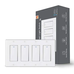 Смарт-выключатель света с Wi-Fi, 4-клавишный — Умные выключатели, MoesGo