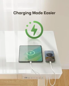 Стеклянный стол для работы сидя и стоя с ящиком — Столы с регулировкой высоты, Marsail