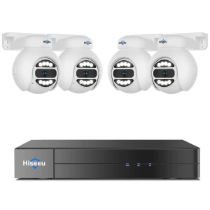 WiFi IP камера с ИИ-отслеживанием людей, двусторонней аудиосвязью и прожектором — Камеры видеонаблюдения, Hiseeu