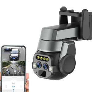 Wi-Fi камера наблюдения с двойным объективом, ночным видением и обнаружением людей — Камеры видеонаблюдения