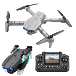WiFi FPV дрон с LCD экраном на пульте, HD двойной камерой, светящимися рычагами и оптическим позиционированием — Квадрокоптеры, YLR C