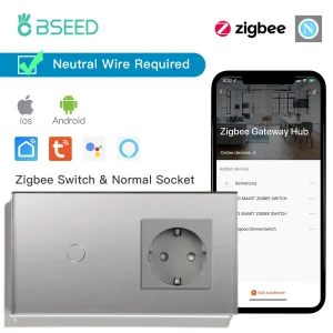 Выключатель света с розеткой и USB Type-C — Умные выключатели, Simplistic Living Home