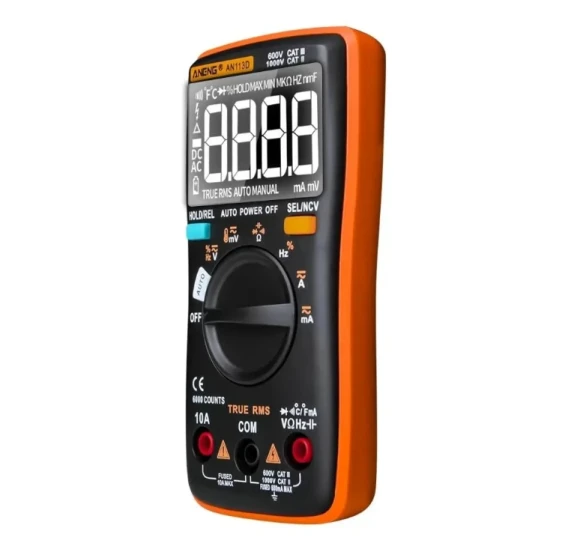 Intelligent Auto Measure True-RMS Digital Multimeter 6000 Counts, ANENG
