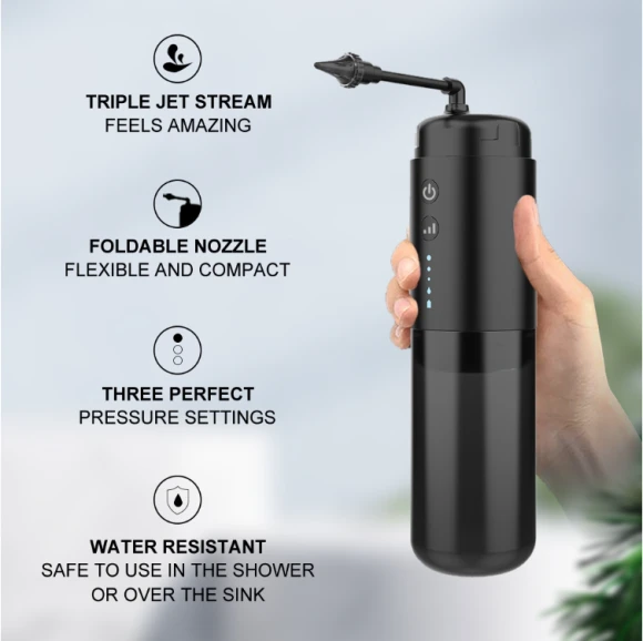 Automatic Electric Ear Cleaner with Jet Flusher and Nozzles — Electric Ear Cleaner