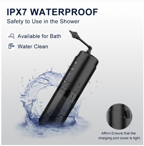 Automatic Electric Ear Cleaner with Jet Flusher and Nozzles — Electric Ear Cleaner