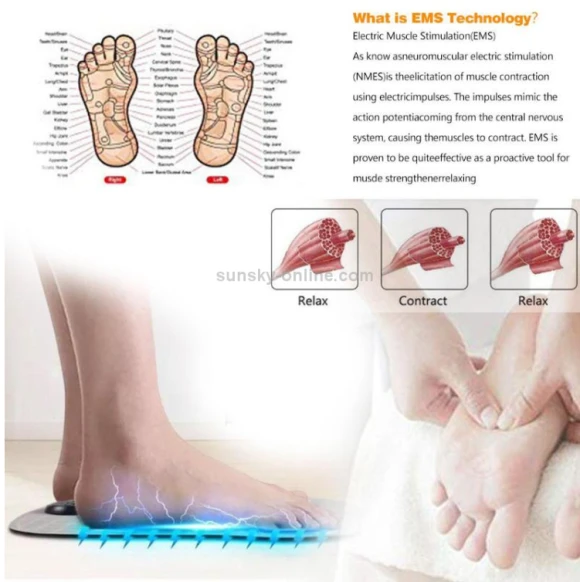 Microcurrent Intelligent Foot Pad Foot Massage Pad