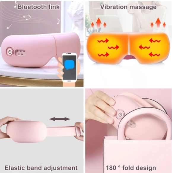 Intelligent Eye Massage Instrument with Heat, Vibration, and Air Pressure Function — Massage Gun